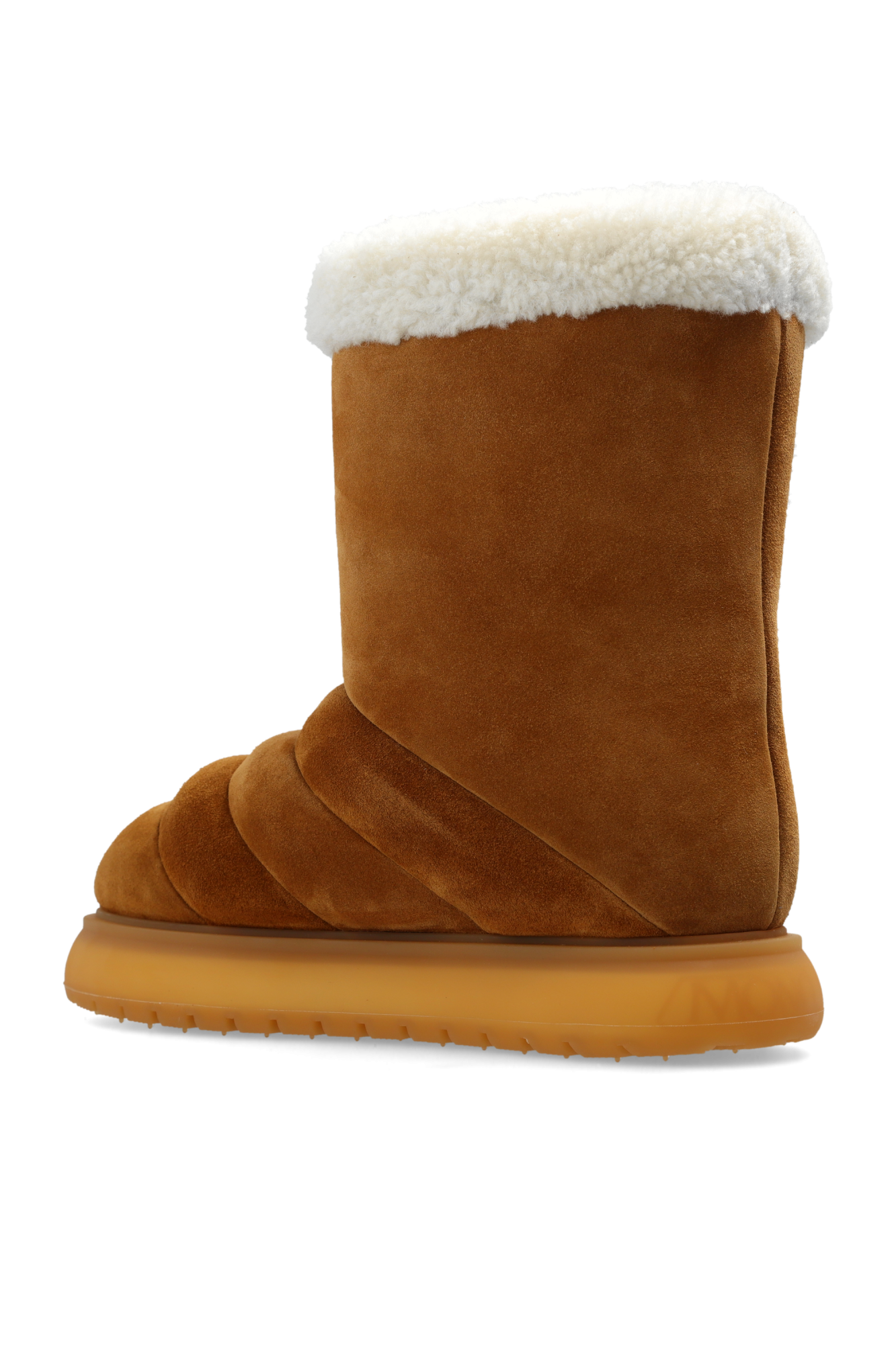 【関税＆送料込み】Moncler 'Gaia' Brown Suede Ankle Boots These Are the Best Moncler Boots—We Tried Them | Who What Wear